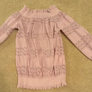 Pink Ruffled women’s blouse